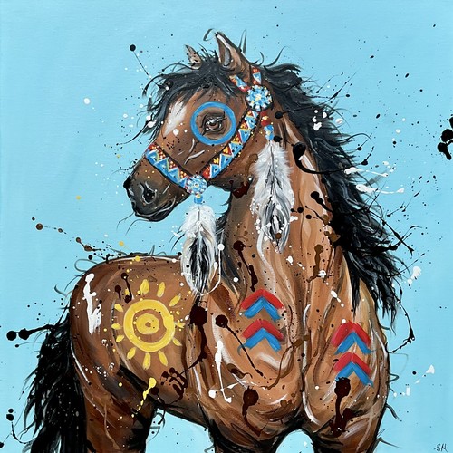 Native american horse - native,