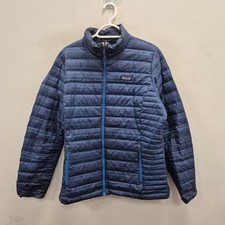 Patagonia Down Sweater Puffer Lightweight Blue Coat Jacket Womens Size XL