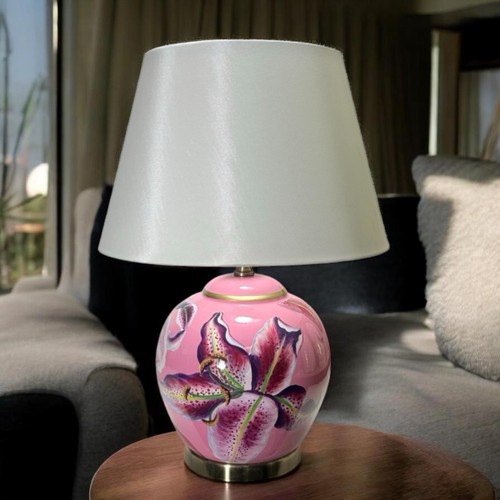 Floral ceramic table - floral,