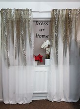 Stunning white  and gold voile