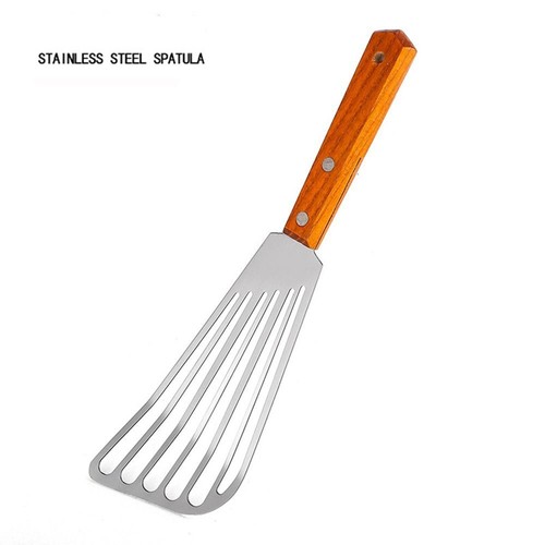 Stainless steel fish spatula - steel,