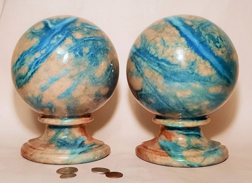 Art deco globe bookends - globe,