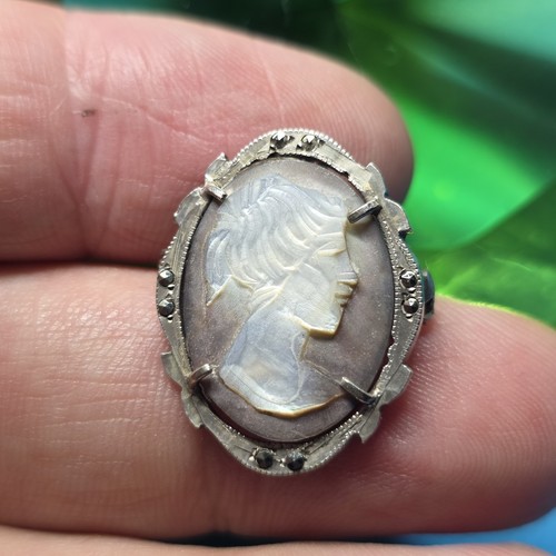 Vintage 800 silver cameo - vintage,