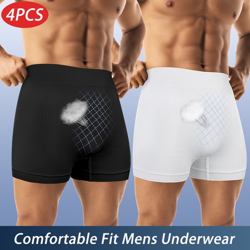 4pcs mens boxer shorts briefs - 4pcs,