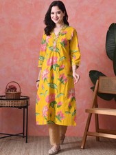 Indian Women Yellow COTTON