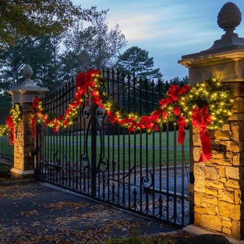 9ft christmas garland with - christmas,