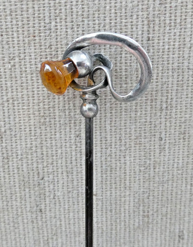 Charles horner silver hatpin - silver,