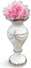 White silver ceramic floor - white, &