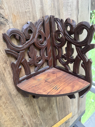 Vintage hand carved folding - vintage,