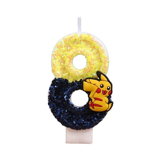 Pokemon birthday candle - pokemon,
