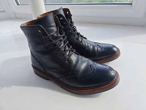 Lucini brogue black - lucini, boots