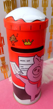 M&S Marks & Spencer Percy Pig Christmas Postbox MONEY BOX Piggy Bank Tin Empty