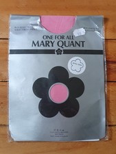 Vintage Mary Quant One For All Sheer Nylon Tights 1980 - Sexy Rose One size