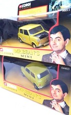 Corgi Toys 1:36 MR. BEAN MINI COOPER Comic TV & Movie Car MIB`94 + `96 RARE SET!