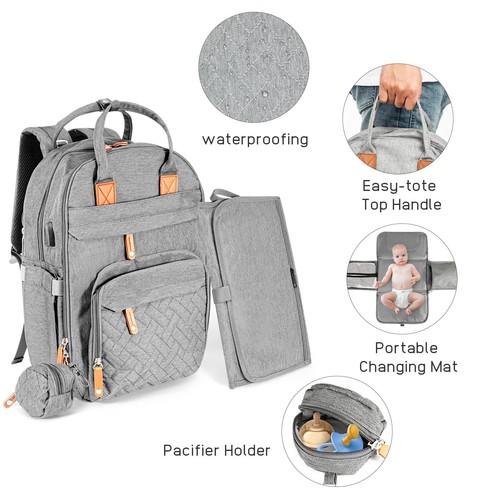 Baby mummy bag changing diaper - mummy,