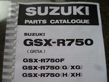 SUZUKI GSXR 750 F G XG H XH