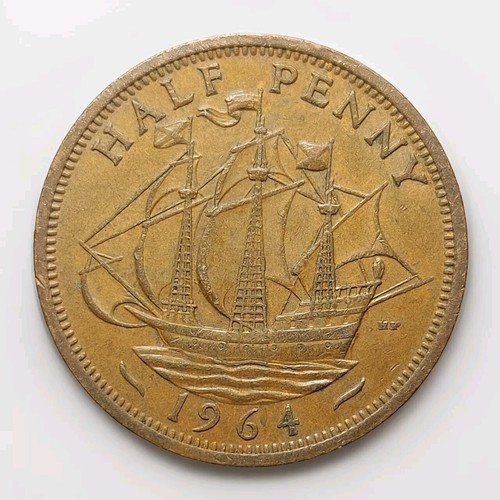 1964 half penny - 1964,
