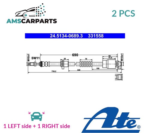 Brake hose line pipe - brake,
