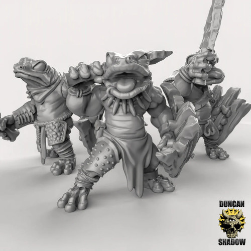 Frog folk with - frog, and