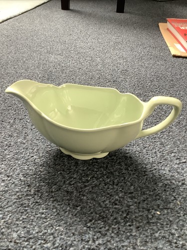 Gravy boat vintage green - gravy,