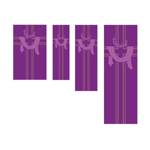 Crown thorns church banner - crown, of