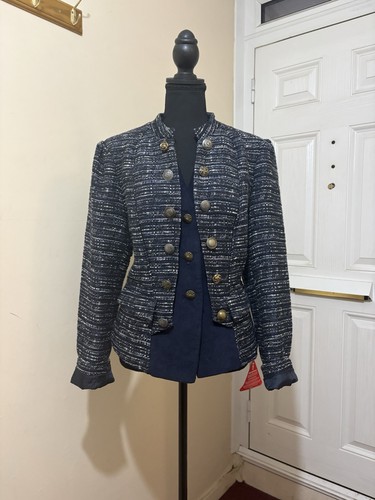 Joe browns navy tweed - navy, boucle