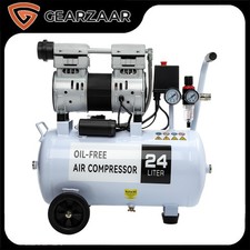 24 Litre Air Compressor Bimson Power Low Noise UK 118 PSI 900W Oil Free GEARZAAR