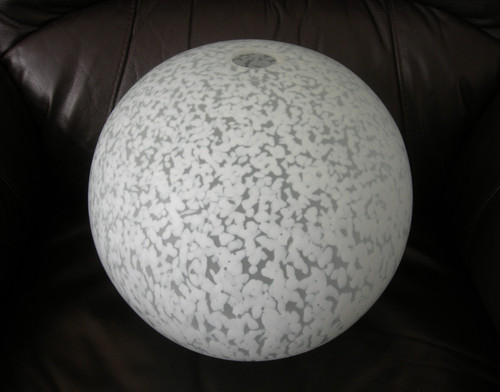 Vintage glass round white - glass,