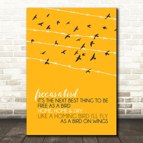 Free bird birds a wire - a,