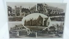 Vintage Rp Postcard The Bolton School Multiview Unposted Real Photo Rppc 