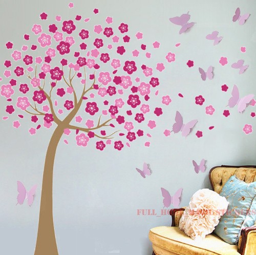 Huge butterflies pink - huge, 3d