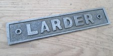 Door Sign Plaque Cast Iron