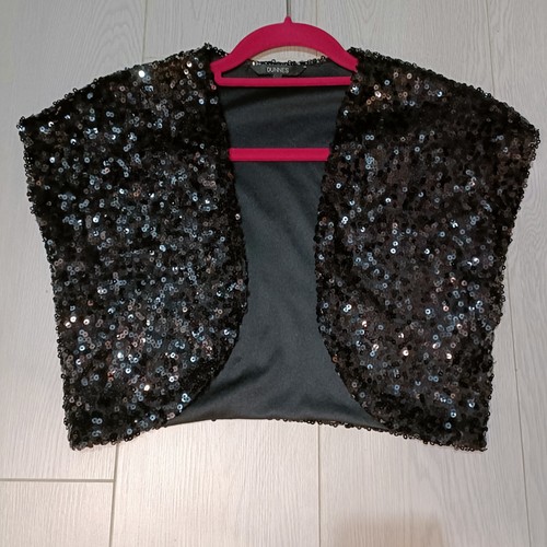 Dunnes black sequin open - black,