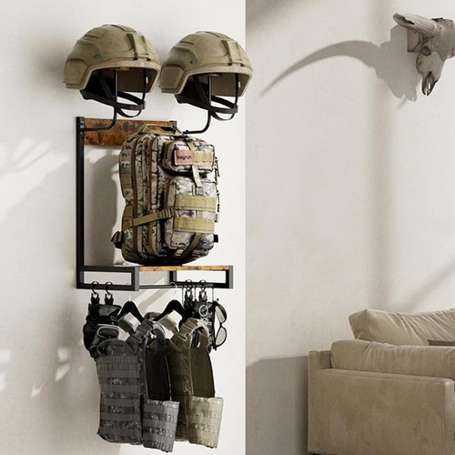 Motorbike helmet holder wall - motorbike,