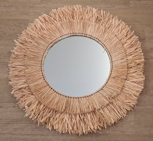 Raffia woven rustic double - rustic,