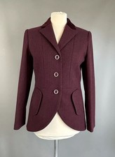 Joules Jacket Harcombe Cherry tweed check Wool Riding blazer UK 10