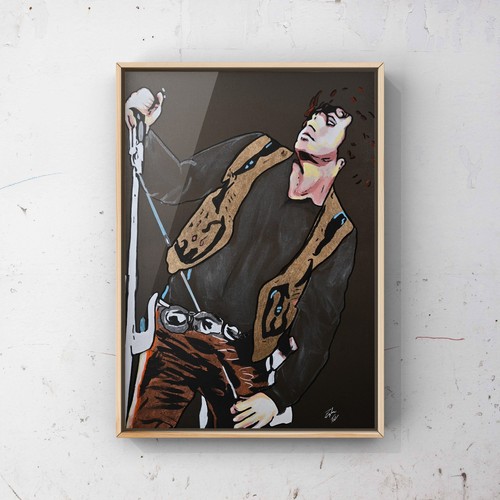 Jim morrison hand painting - jim,