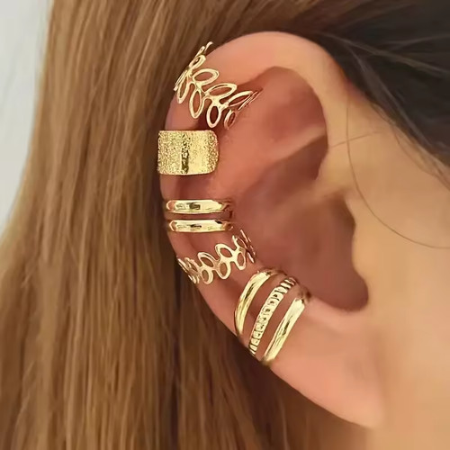 5pcs ear cuff set non - ear, piercing