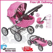 Childrens Kids Pram Toy Dolls