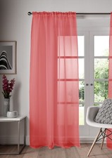 Plain Voile Net Curtain Single