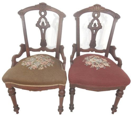 Pair antique victorian - pair,