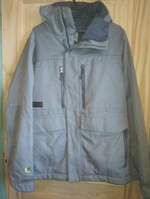 BURTON mens generous small DRYRIDE blue grey Ski Snowboard Jacket