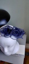 navy blue fascinators for
