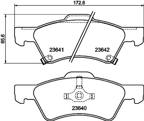 Mintex mdb2216 front brake - mdb2216, pad