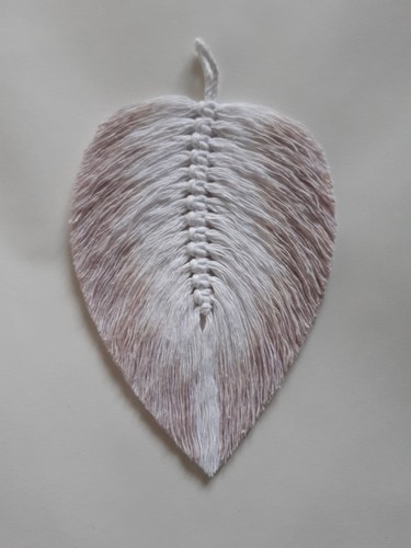 Macrame feather leaf - feather, hand