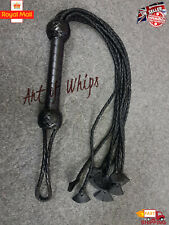 Cat-O-Nine Tails Top Quality Handmade Leather Flogger Whip Adult Play Bullwhip