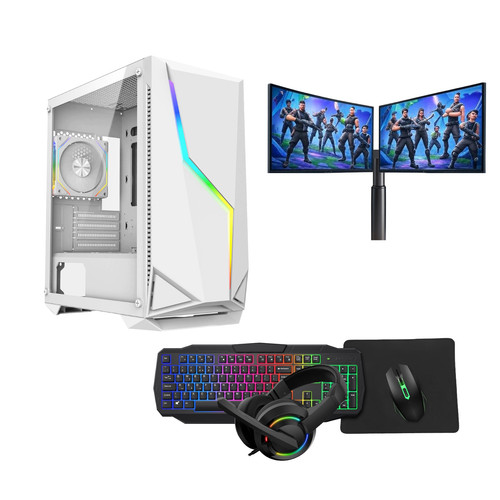 Dual screen monitor full - monitor, setup