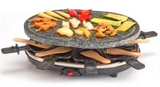 Cooks Professional D7773 Raclette Stone Plate Grill - Grey