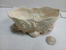 Belleek, brown stamp, "Lily of the Valley" Bowl