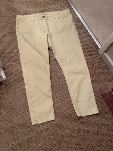 Ladies yellow jeans size - yellow,